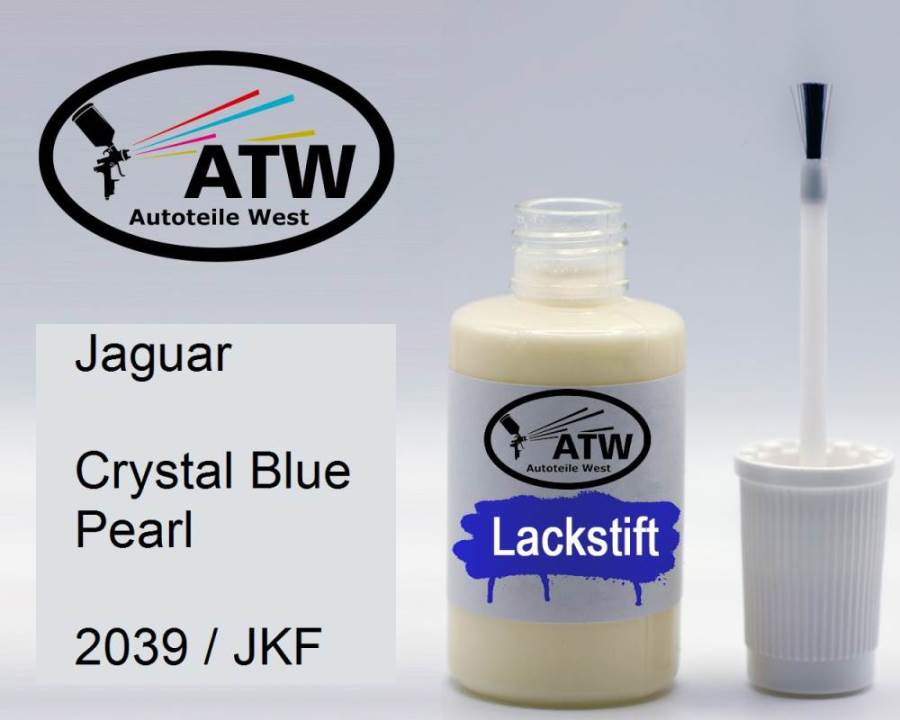 Jaguar, Crystal Blue Pearl, 2039 / JKF: 20ml Lackstift, von ATW Autoteile West.